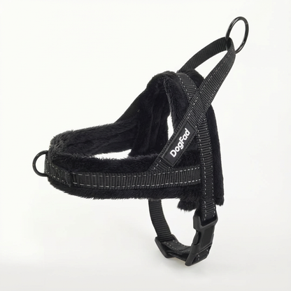 Harnais DogFad ajustable & réfléchissant- Noir